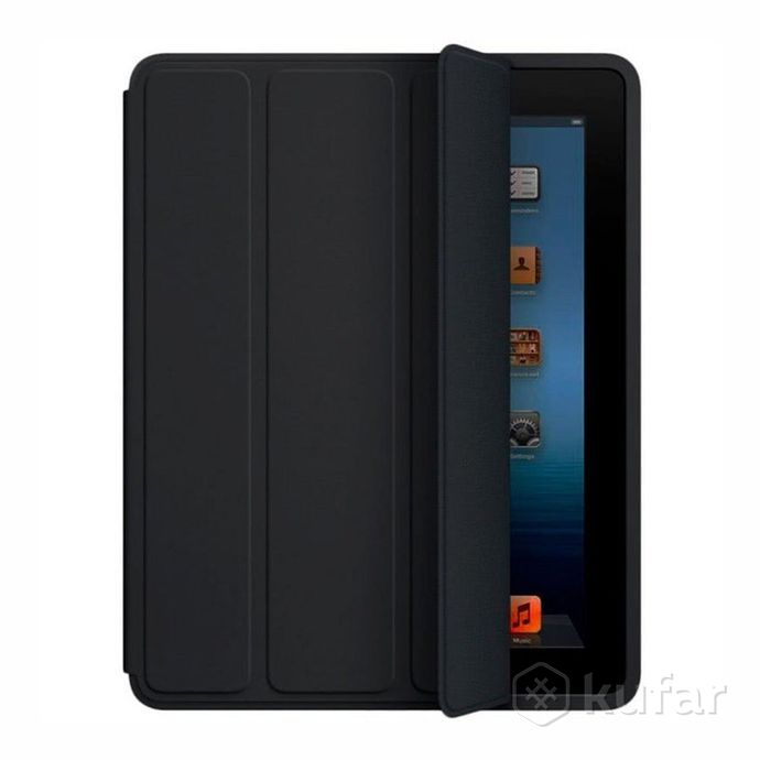 фото чехол-книжка kst smart case для ipad 2 (a1395)/ 3 (a1416) / ipad 4 (a1458) черный 0
