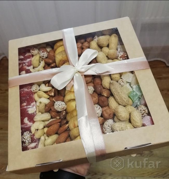 фото подарочная коробка из сухофруктов и орехов.  8
