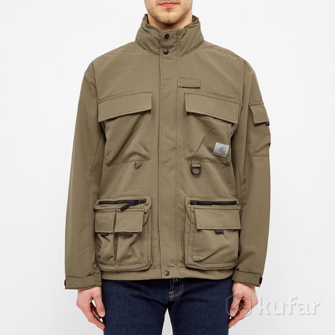 фото куртка   carhartt wip elmwood jacket olive 0