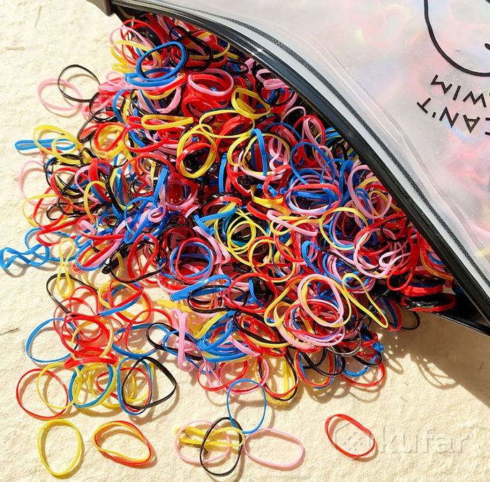 фото набор  резиночек для плетения 6000 штук / плетение браслетов, создание причесок 2