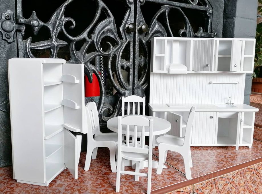 фото кухня для домика барби, мебель для барби 0