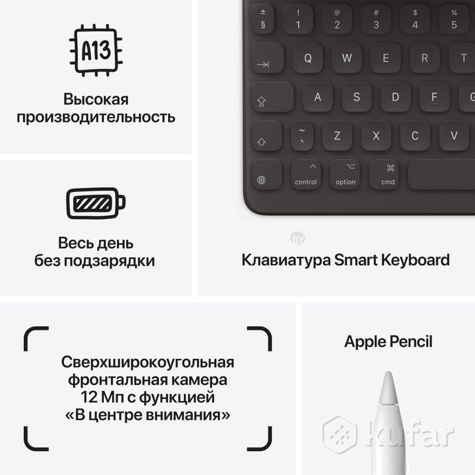 фото планшет apple ipad 10.2'' 2021 256gb mk2n3 (серый космос) 7