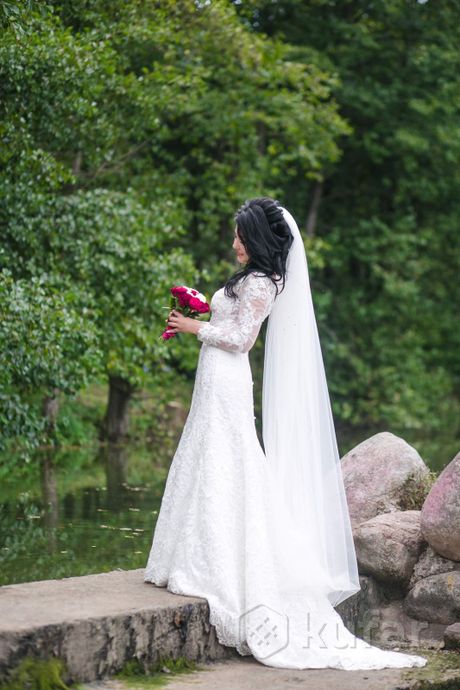 фото свадебное платье (цвет айвори) 3