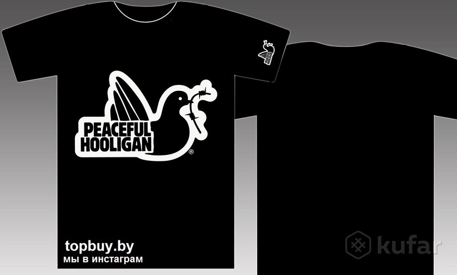 фото футболка с лого weekend offender peaceful hooligan 3