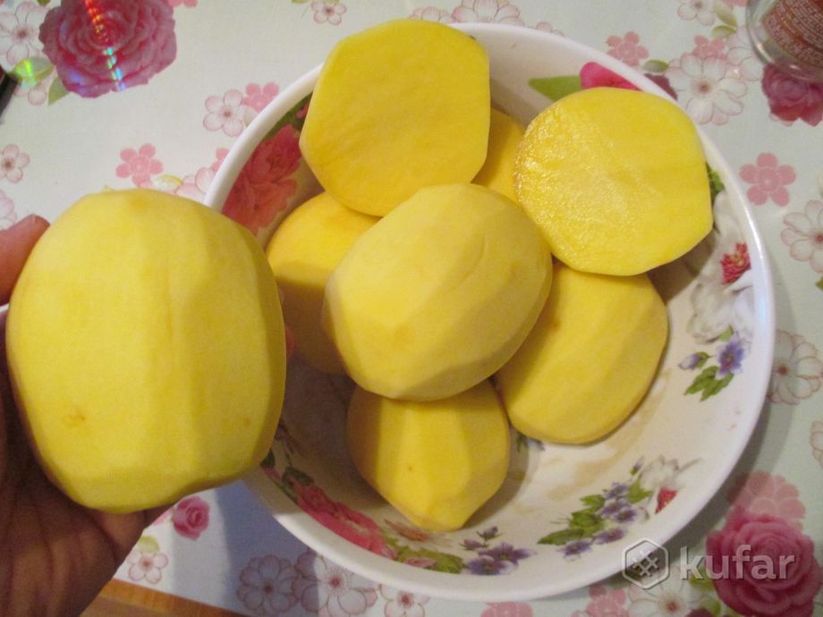 фото вкусный домашний картофель с бесплатной доставкой сорт ''сатина'' 3