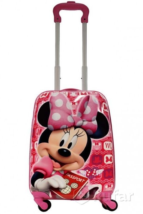 фото детский пластиковый чемодан minnie mouse минни мау 2