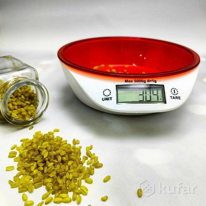 фото электронные кухонные весы kitchen scales 5кг со съемной чашей 1