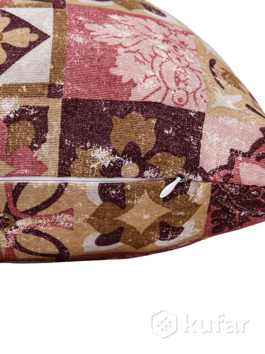 фото декоративная подушка  loon майолика 40х40 розовый 1