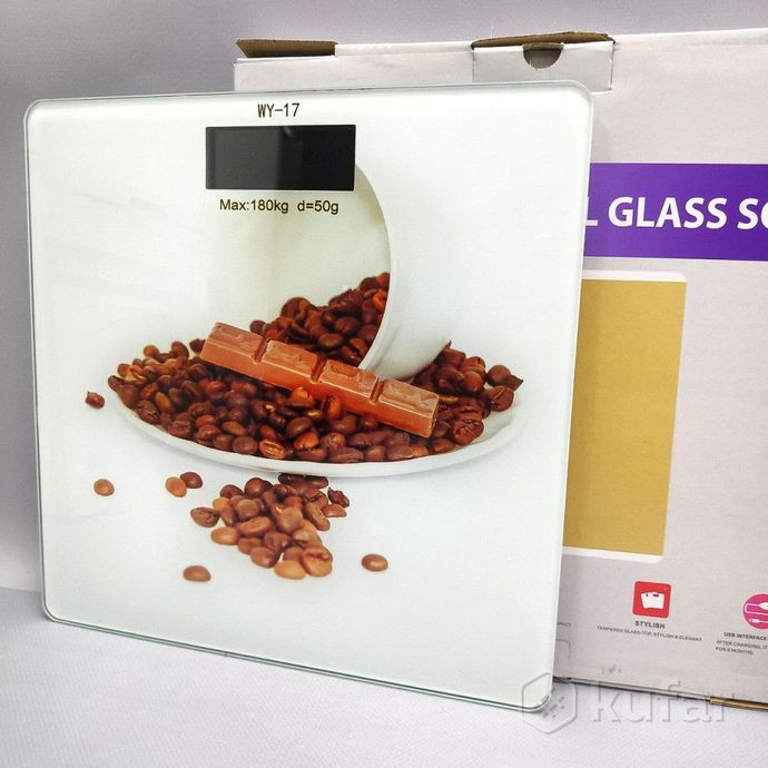 фото весы электронные напольные стеклянные с led дисплеем personal glass scale 28.00 х 28.00 см,  до 180  6