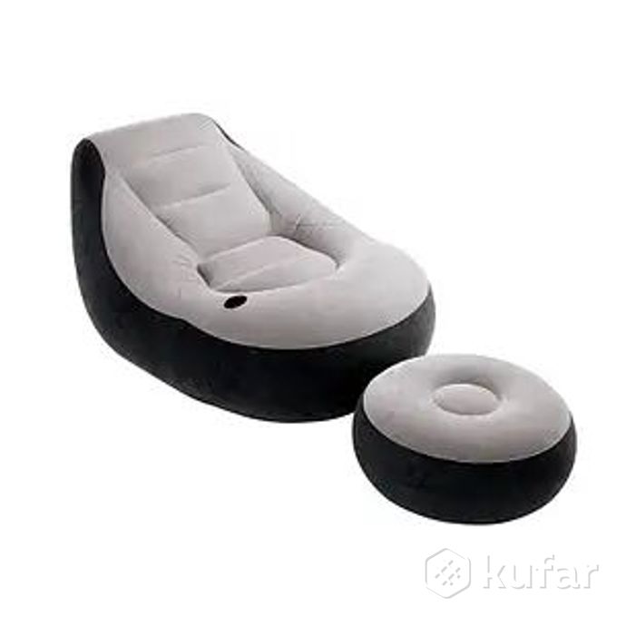 фото надувное кресло с пуфиком intex 68564 ultra lounge 0