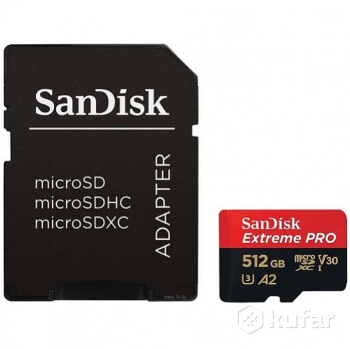 фото карта памяти sandisk extreme pro microsdxc 512gb 200mb/s (sdsqxcd-512g-gn6ma) 0