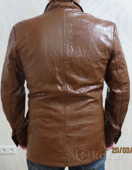 фото пиджак экокожа marco pele,турция, куртка мужская  из экокожи, 5