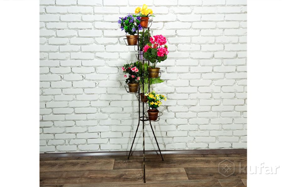 фото напольная подставка стойка для цветов растений 2