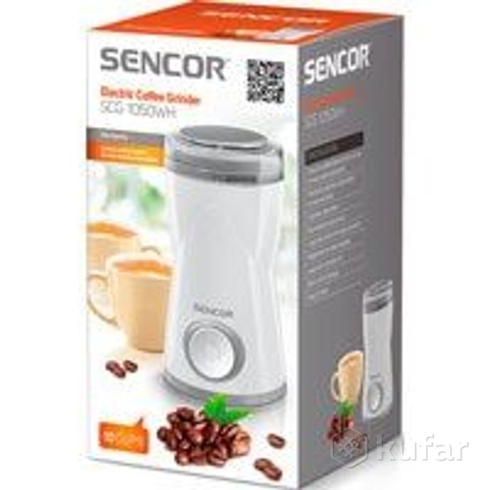 фото электрическая кофемолка sencor scg 1050wh 1