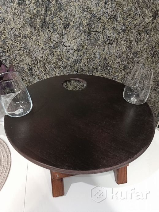 фото деревянный винный столик складной (новый) 1