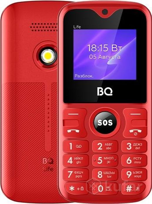 фото мобильный телефон ''bq'' life bq-1853 red dual sim 0