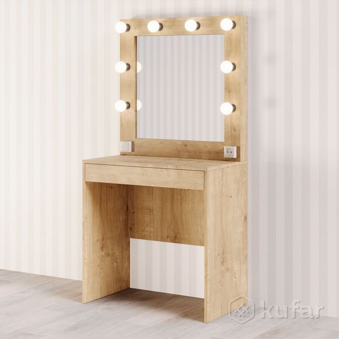 фото туалетный столик с зеркалом и подсветкой под заказ  1