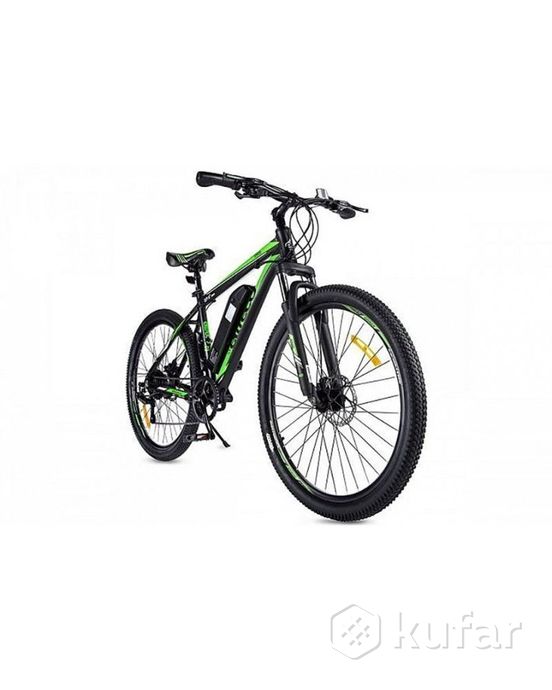 фото велогибрид (электровелосипед) eltreco xt600d (2024) черно-зелёный 2