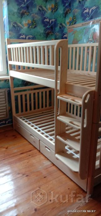 фото детская двухъярусная кровать ''сигма''  4