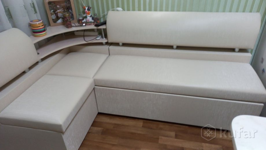 фото кухонный диван со спальным местом стиль плюс (выбор обивки) 10
