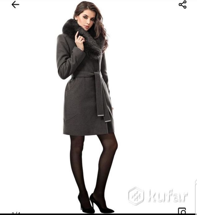 фото пальто зимнее шерстяное женское 2