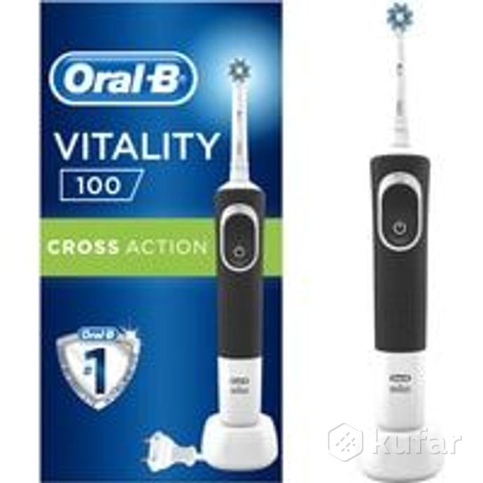 фото электрическая зубная щетка oral-b vitality 100 cross action d100.413.1 (черный) 0