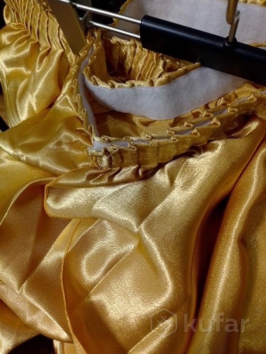 фото фуршетная золотая юбка 0,72 х 2,80 м 5
