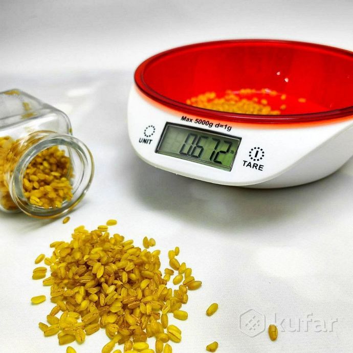 фото электронные кухонные весы kitchen scales 5кг со съемной чашей 2