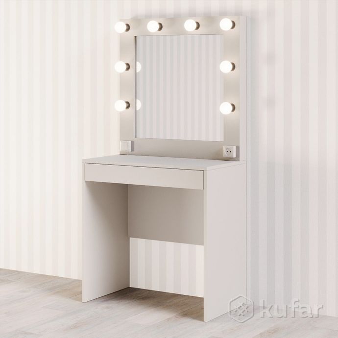 фото туалетный столик с зеркалом и подсветкой под заказ  3