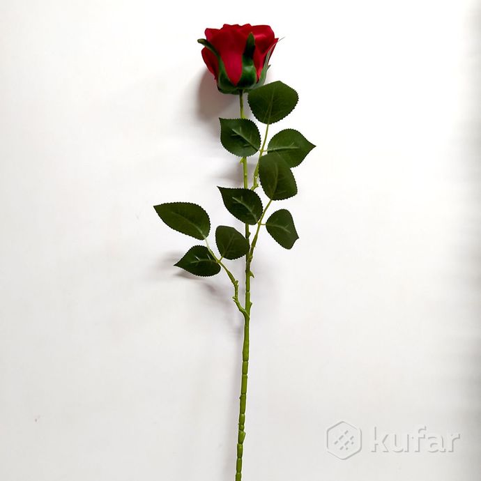 фото роза искусственная бархат 72 см 2