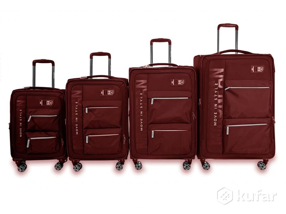 фото облегченный чемодан на 4ех колесах mironpan цвета 2
