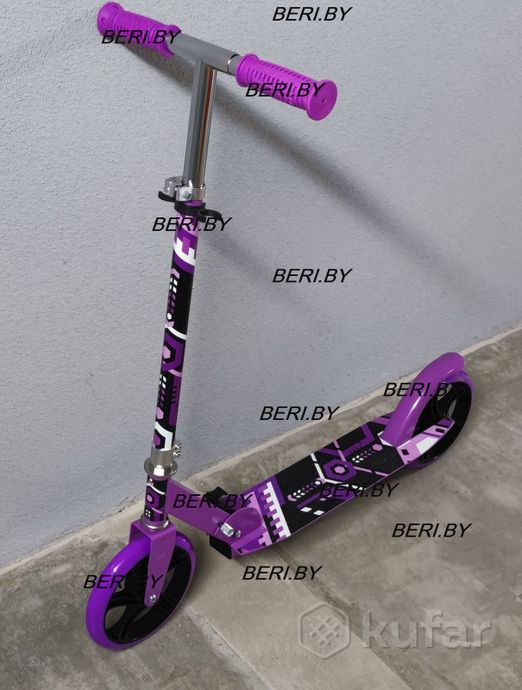 фото самокат подростковый с большими колесами scooter 3623b складной, разные цвета 11