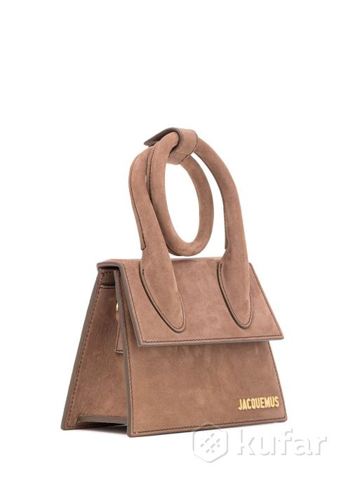 фото сумка  jacquemus le chiquito noeud suede brown 1