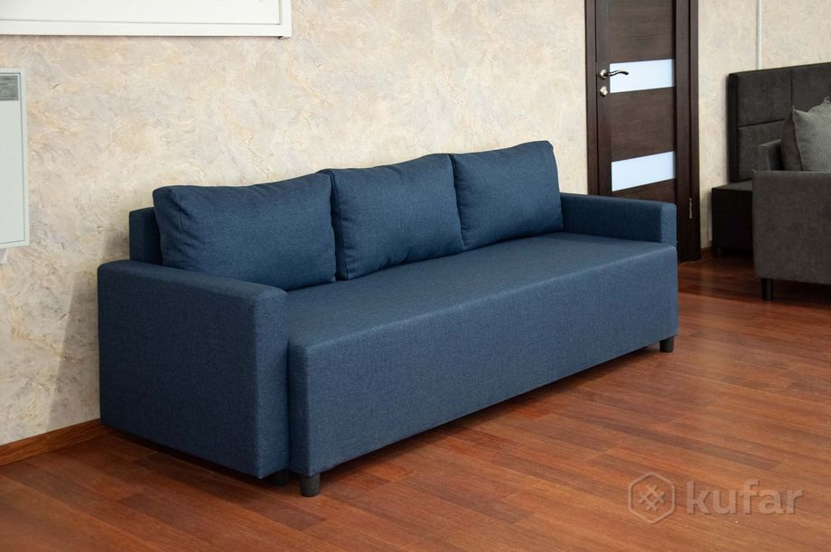 фото прямой трехместный диван-кровать юни (5 цветов) в рассрочку 1