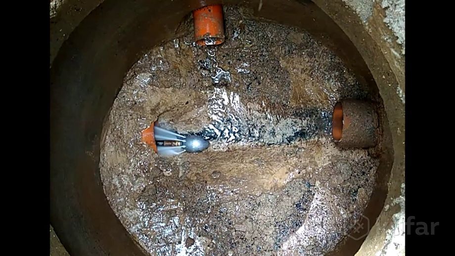 фото устранение засоров прочистка труб канализации 1