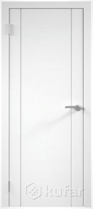 фото дверь межкомнатная белая эмаль серия ''line'' 4