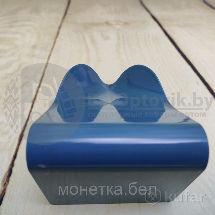 фото мыльница подвесная настенная/держатель пластиковый для мыла  синяя 7