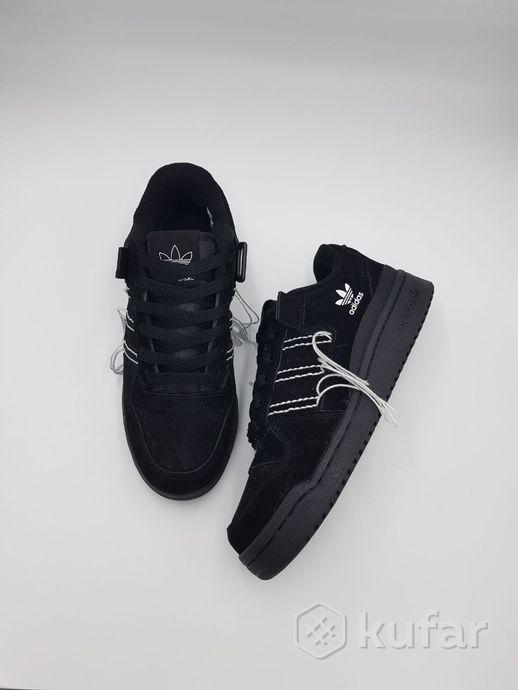 фото кроссовки  adidas мужские  forum low / черные 2