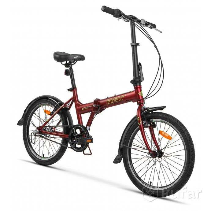 фото велосипед складной 20 aist compact 2.0 вишневый 0