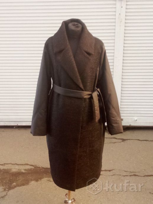 фото новые стеганые комбинированные пальто. суперновинка  0