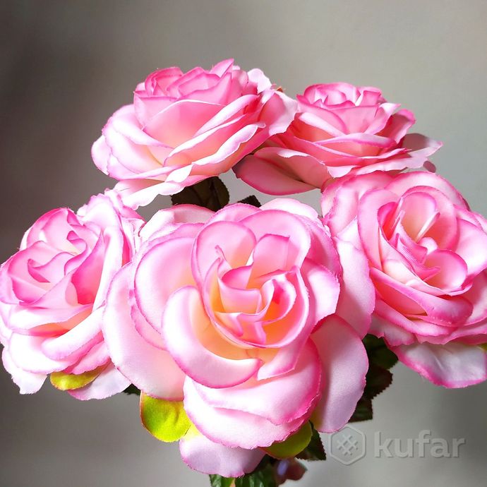 фото роза искусственная 65 см 11