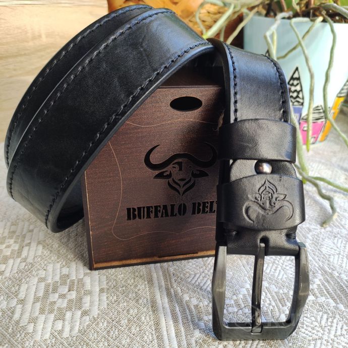фото buffalo belts ремень 4см из кожи буйвола 1