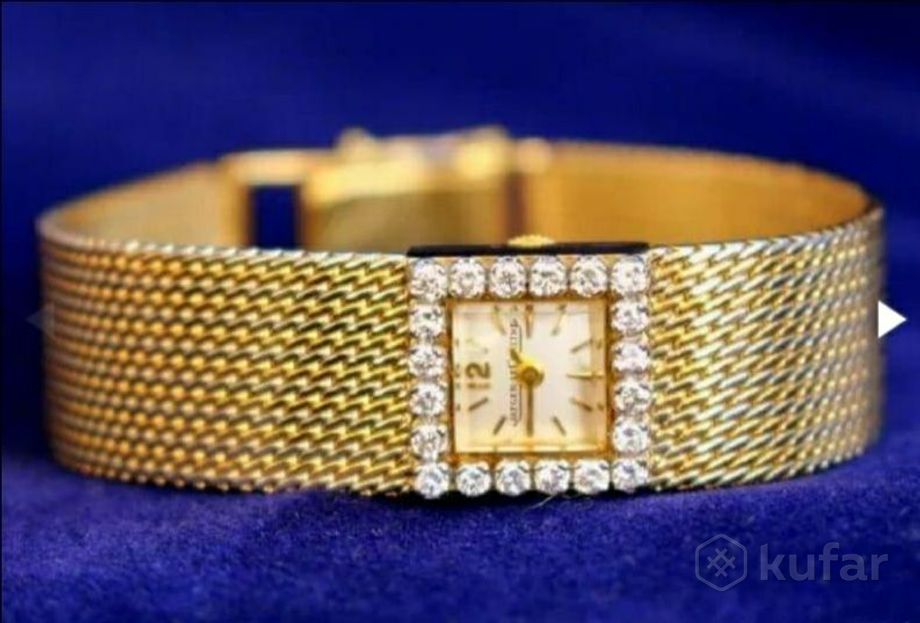 фото jaeger- le сoultre золотые с 20 бриллиантами часы. 0
