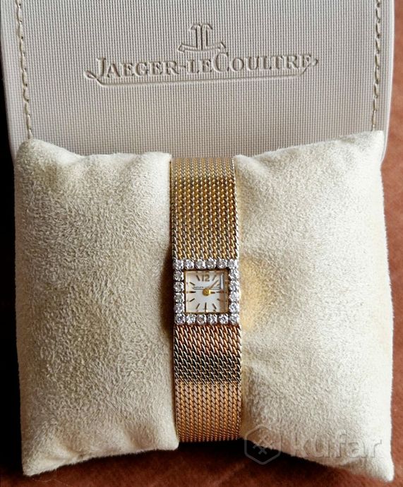 фото jaeger- le сoultre золотые с 20 бриллиантами часы. 1
