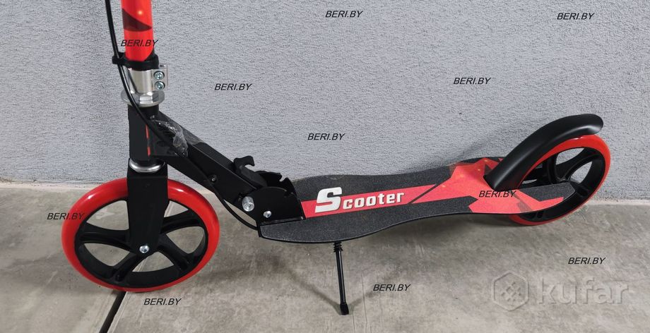 фото самокат двухколесный scooter с ручным тормозом, подростковый, складной разные цвета доставка 5