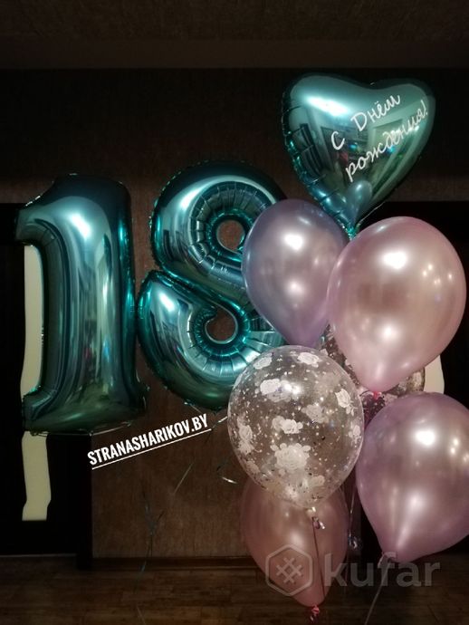 фото цифры из шариков на день рождения 10
