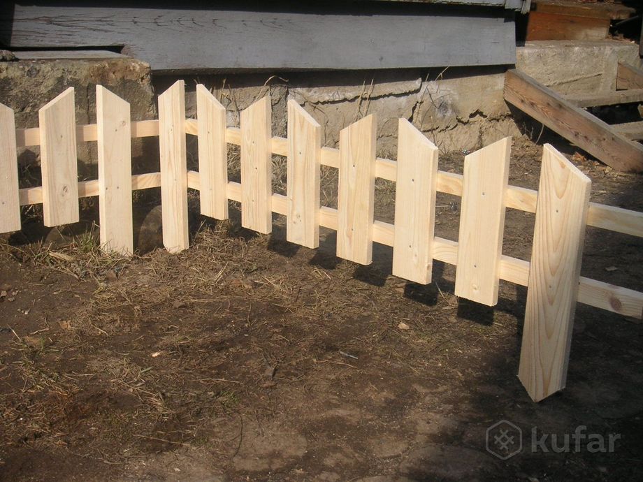 фото забор деревянный (ограждение, штакетник)  2