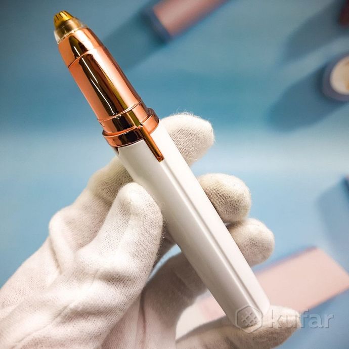 фото ручка - триммер эпилятор для бровей electric finishing touch flawless brows белый 5
