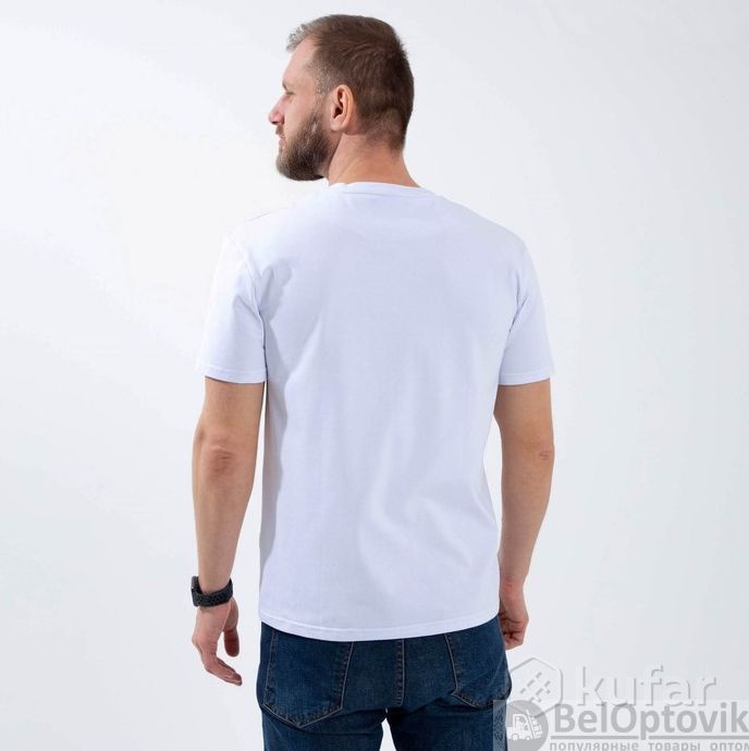 фото футболка racing (хлопок, унисекс, цвет белый) размер s 1