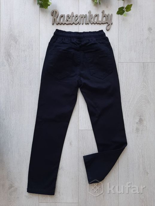 фото брюки на резинке(темно синие и черные) 1